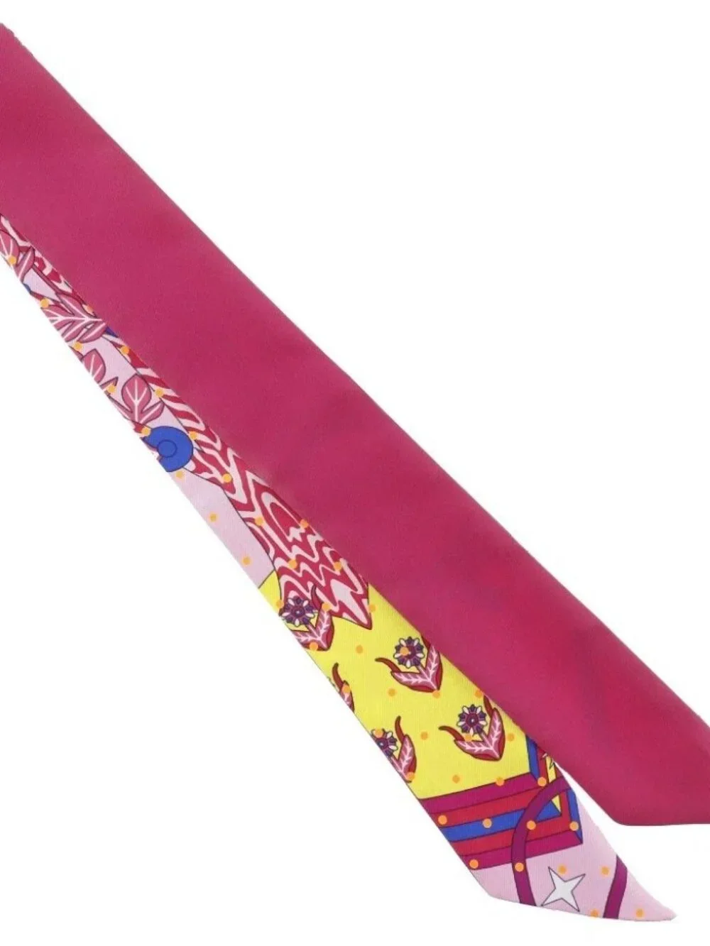 HERMES Twilly scarf Plume Tea silk Women